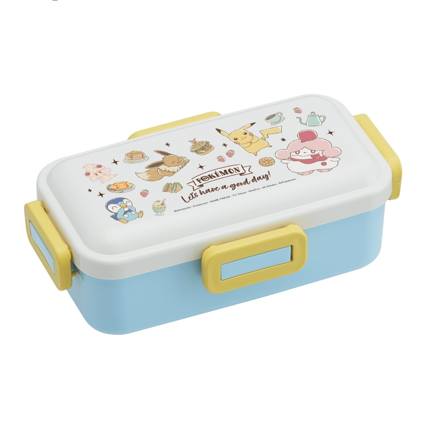 (Pre-Order) Skater soft lunch box with a single tier, 530ml  Pokémon Cafe Art
