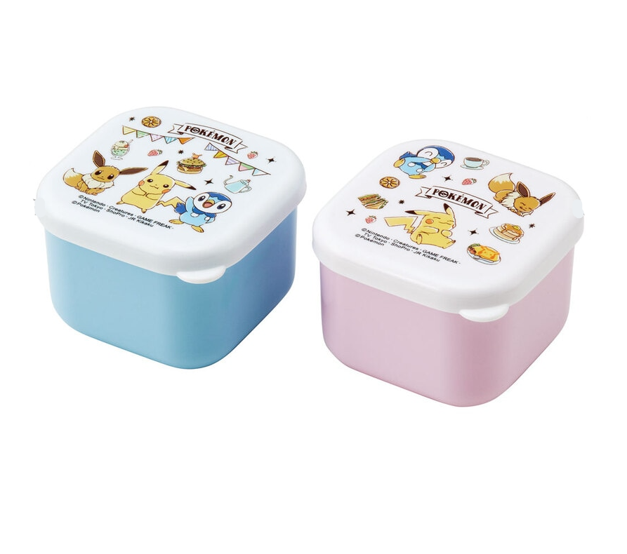 (Pre-Order) Skater Antibacterial Mini Seal Boxes, 130ml, Set of 2, Small Containers