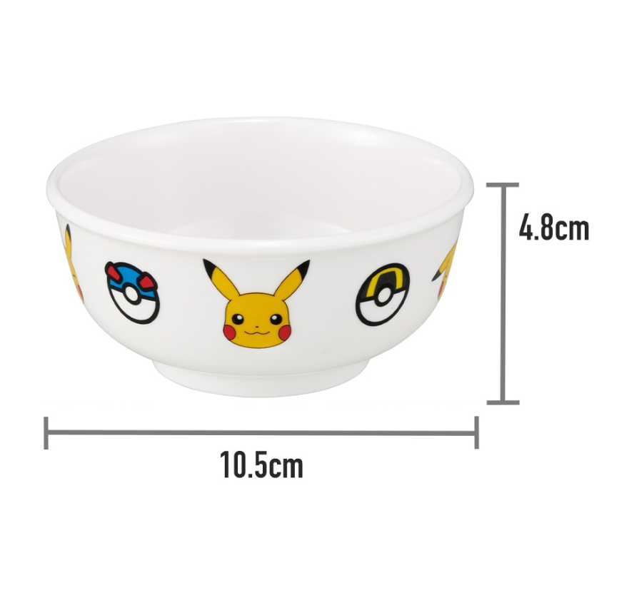 (Pre-Order) Skater Lightweight melamine bowl for children Pokémon and Pikachu
