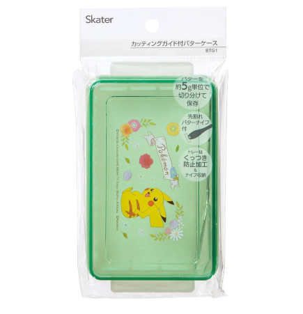 (Pre-Order) Skater Easy-to-use, convenient butter cutter with knife Pokémon and Pikachu