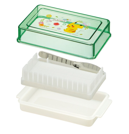 (Pre-Order) Skater Easy-to-use, convenient butter cutter with knife Pokémon and Pikachu