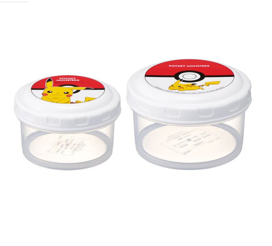 (Pre-order) Skater Antibacterial Round Food Containers, S/M Set of 2 Monster Ball