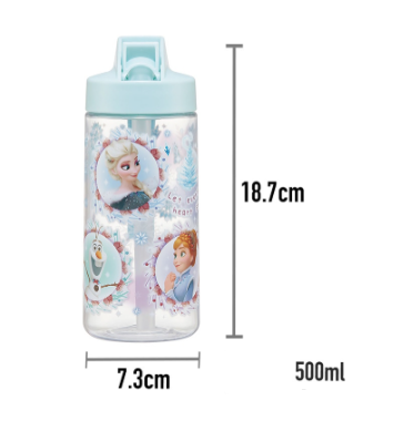 (Pre-Order) Skater 500ml Clear Water Bottle with Spout and Straw Pokémon 24 Years