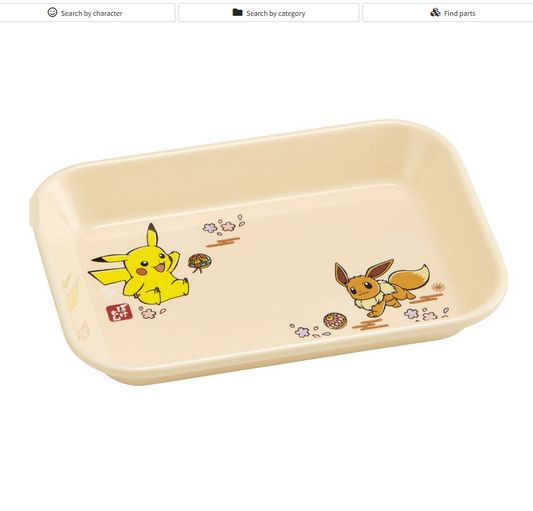(Pre-Order) Skater Melamine Dish Tray, Medium, Plate Pokemon, Pikachu