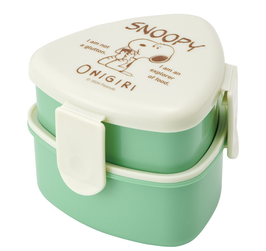(Pre-Order) Skater Antibacterial two-tiered lunch box with rice balls, 500ml Snoopy
