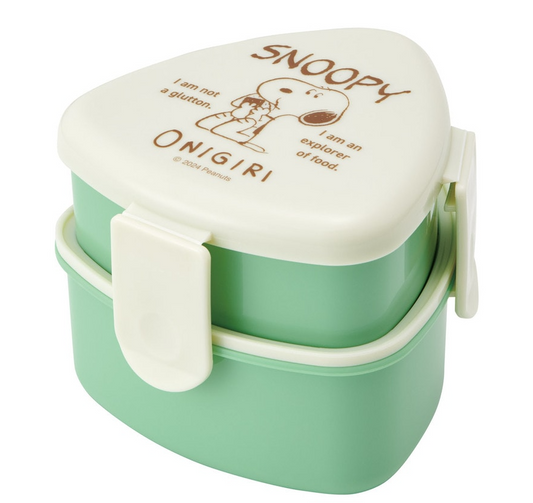(Pre-Order) Skater Antibacterial two-tiered lunch box with rice balls, 500ml Snoopy