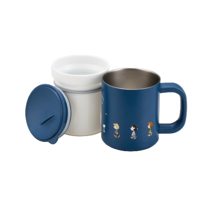 (Pre-Order) Skater Snoopy Peanuts stainless steel mug with inner cup