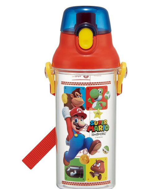 (Pre-Order) Skater Drink Marker Bottle 480ml Direct Drinking Water Bottle Super Mario
