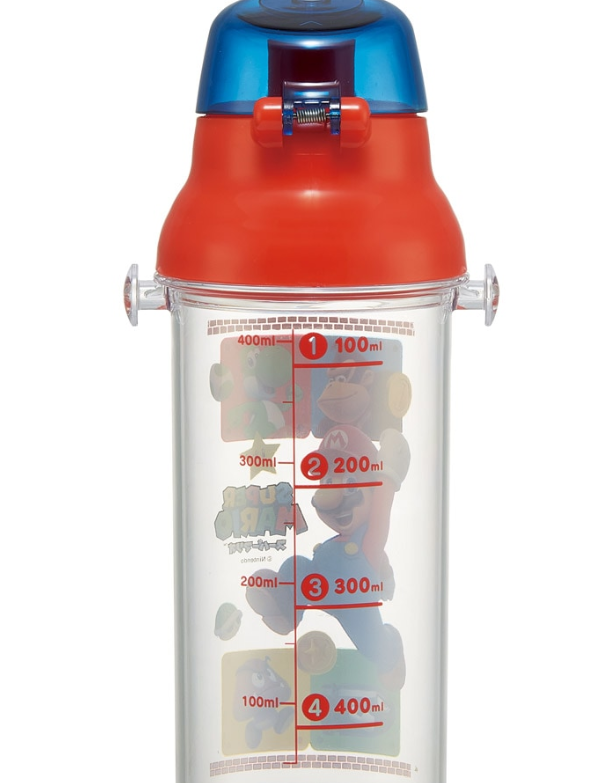 (Pre-Order) Skater Drink Marker Bottle 480ml Direct Drinking Water Bottle Super Mario