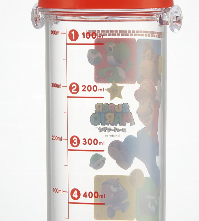 (Pre-Order) Skater Drink Marker Bottle 480ml Direct Drinking Water Bottle Super Mario