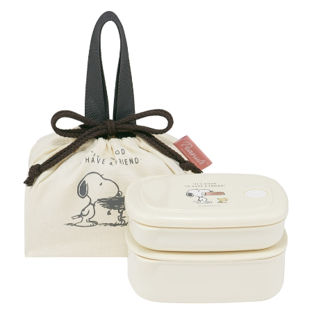 (Pre-Order) Skater Lunch Set with Drawstring Bag, Frozen, Prepared Meals, Bento Box