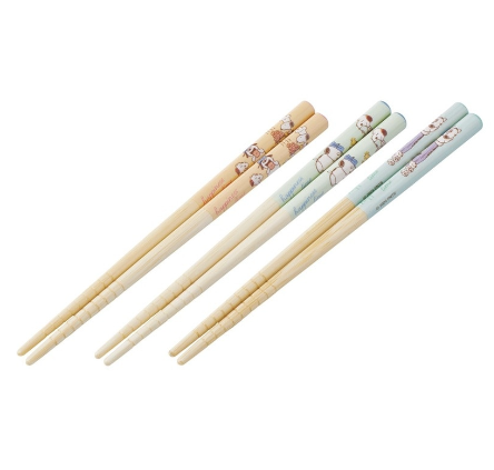 (Pre-Order) Skater Cute Chopsticks Set for Kids, 3 Pairs Snoopy