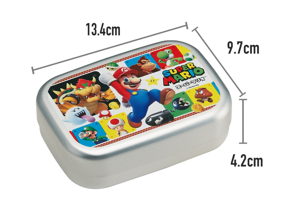 (Pre-Order) Skater Aluminum Lunch Box 370ml Super Mario