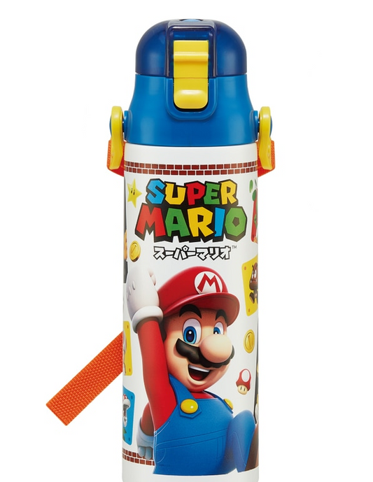 (Pre-Order) Skater Ultralight Direct Stainless Steel Bottle 580ml Super Mario