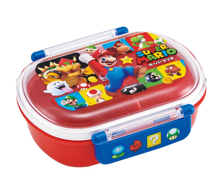(Pre-Order) Skater Antibacterial Fluffy Lid-Tight Lunch Box 1 Tier/360ml Super Mario