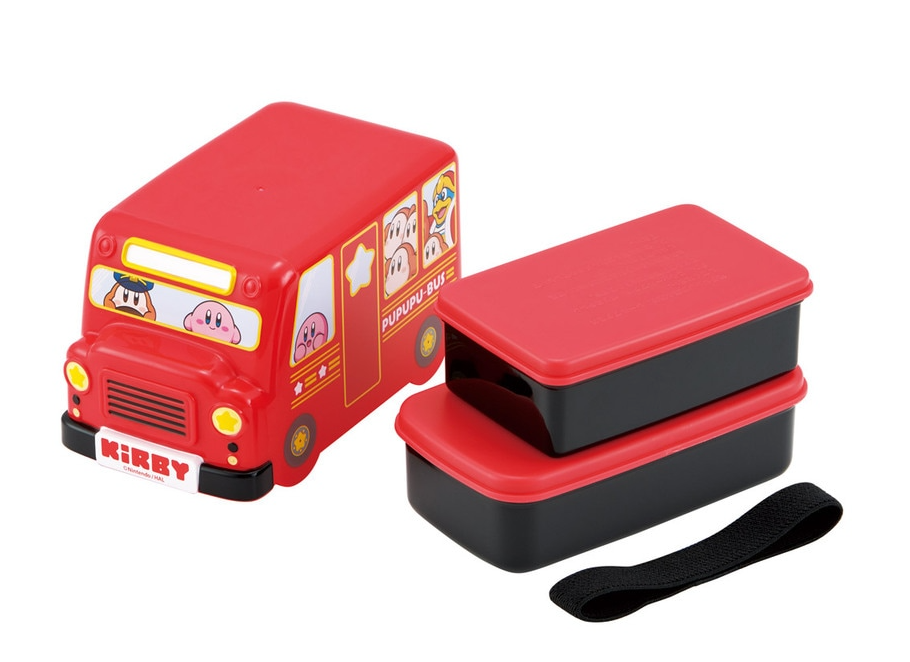 (Pre-Order) Skater Bento box bus type lunch box 2-tier children's kindergarten nursery school elementary school Kirby Nintendo boy