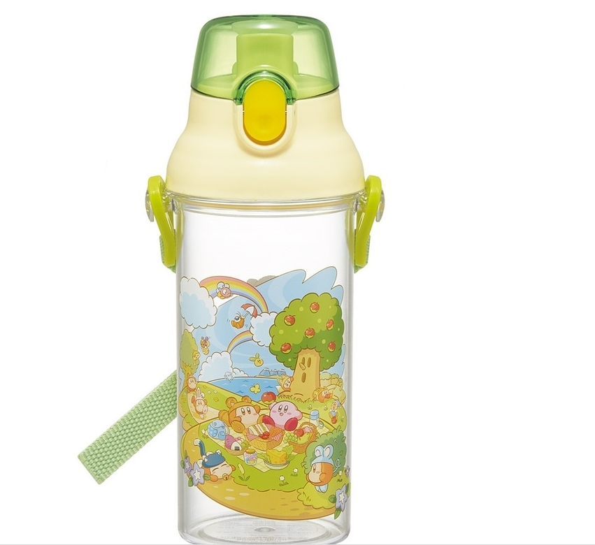 (Pre-Order) Skater Dishwasher Safe Plastic Clear Bottle 480ml Kirby Picnic