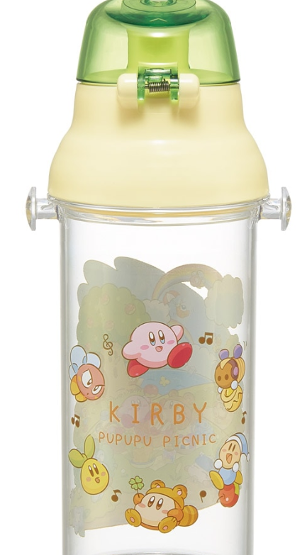 (Pre-Order) Skater Dishwasher Safe Plastic Clear Bottle 480ml Kirby Picnic