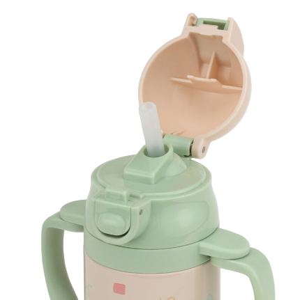 (Pre-Order) Skater Ultra-lightweight 2-way straw stainless steel mug, 350ml, Snoopy