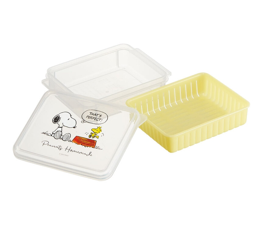 (Pre-Order) Skater Snoopy Storage Container with Strainer, Small, 260ml