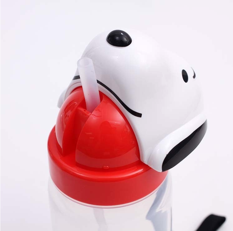 (Pre-Order) Skater Die-cut straw bottle 350ml Snoopy