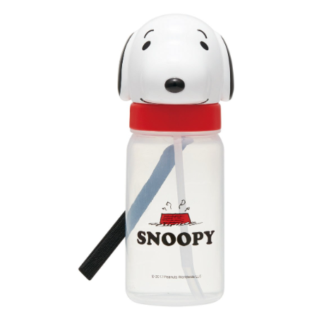(Pre-Order) Skater Die-cut straw bottle 350ml Snoopy