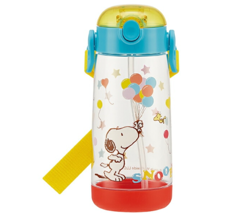 (Pre-Order) Skater One-push straw bottle 480ml Snoopy