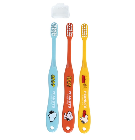 (Pre-Order) Skater Snoopy Toothbrush Set (3-Piece Set) for Elementary School Students