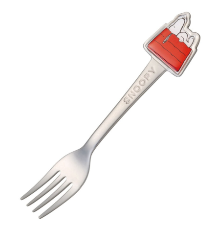 (Pre-Order) Skater Kids' Character Stainless Steel Die-Cut Fork Snoopy