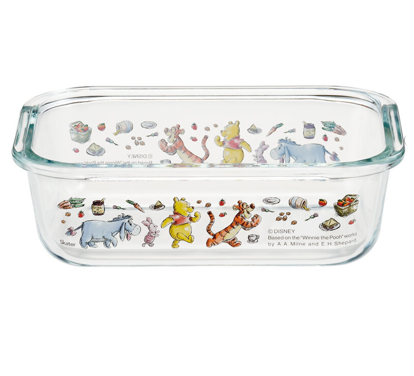 (Pre-Order) Skater Heat-resistant glass container, 650ml Winnie the Pooh