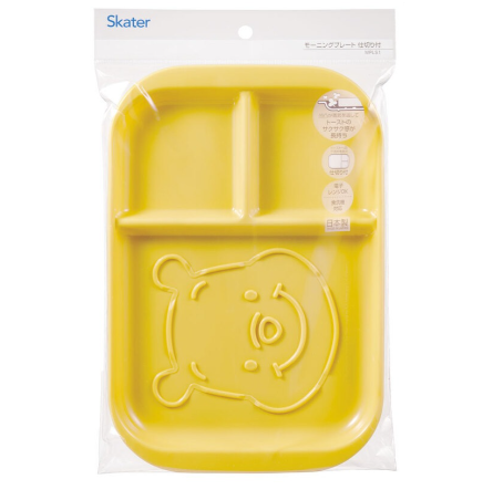 (Pre-Order) Skater Morning Plate with Dividers, Perfect for Bread Winnie the Pooh