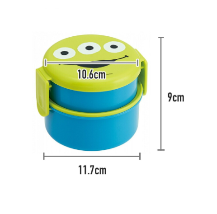 (Pre-Order) Skater Round Lunch Box, 2 Tiers, 500ml, Winnie the Pooh Face