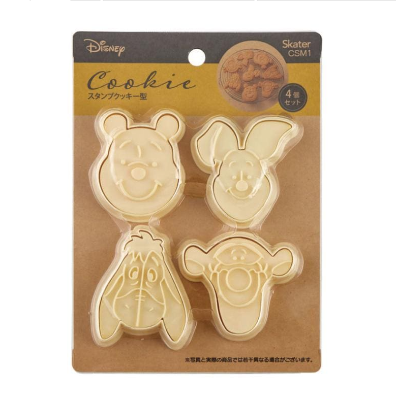 (Pre-Order) Skater Set of 4 Winnie the Pooh Stamp Cookie Cutter