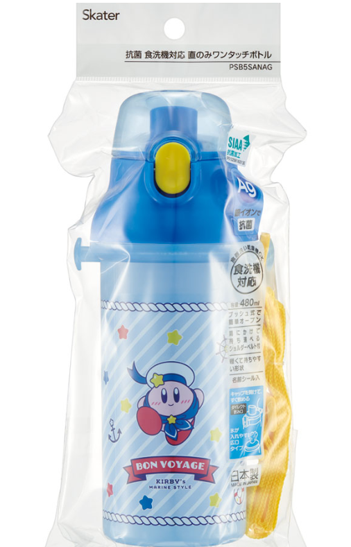 (Pre-Order) Skater Children's Direct Drinking Plastic Water Bottle 480ml Kirby