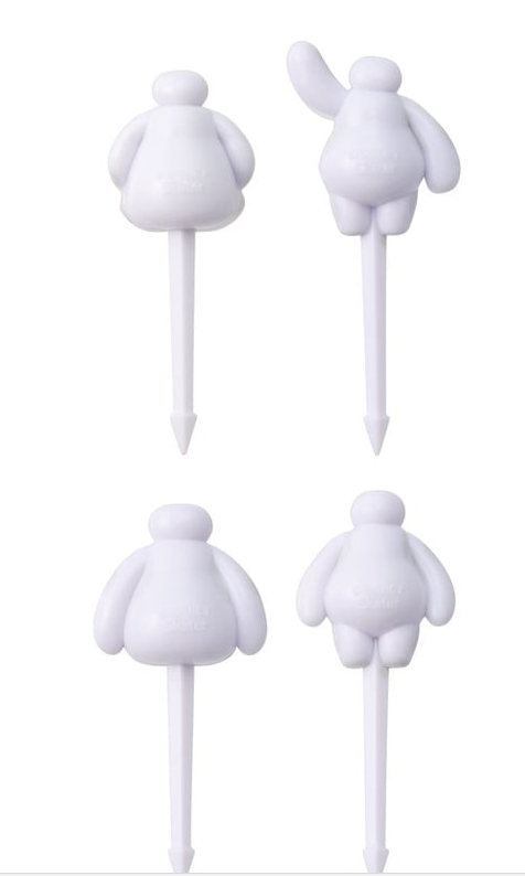 (Pre-Order) Skater Lunch Pick 4 Pack Lunch Pick Lunch Box Pick Skewer Bento Box Decoration Character Baymax Disney