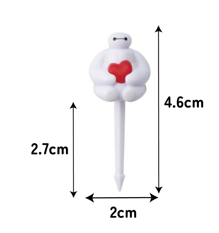 (Pre-Order) Skater Lunch Pick 4 Pack Lunch Pick Lunch Box Pick Skewer Bento Box Decoration Character Baymax Disney