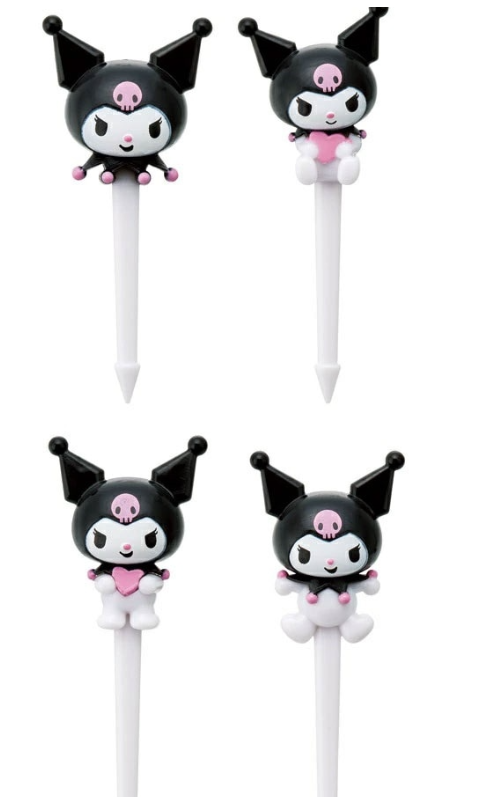 Lunch Pick 4 Packs Lunch Pick Lunch Box Pick Skewer Bento Decoration Character Kuromi