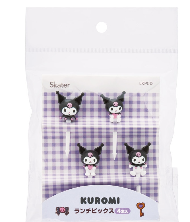 Lunch Pick 4 Packs Lunch Pick Lunch Box Pick Skewer Bento Decoration Character Kuromi