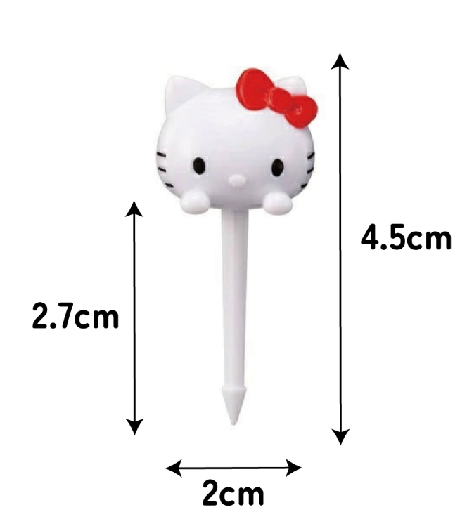 (Pre-Order) Skater Lunch Picks 4 pieces Character skewers cute bento box decoration children kids Hello Kitty