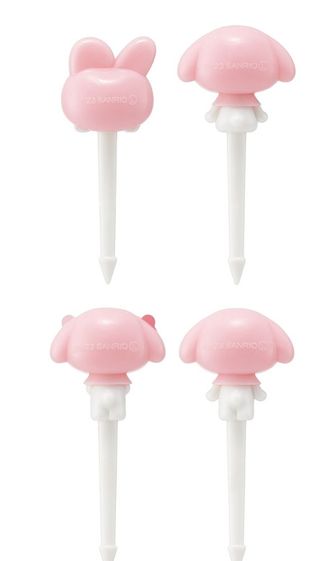 (Pre-Order) Skater Lunch Picks 4 pieces Character skewers cute bento box decoration children kids My Melody