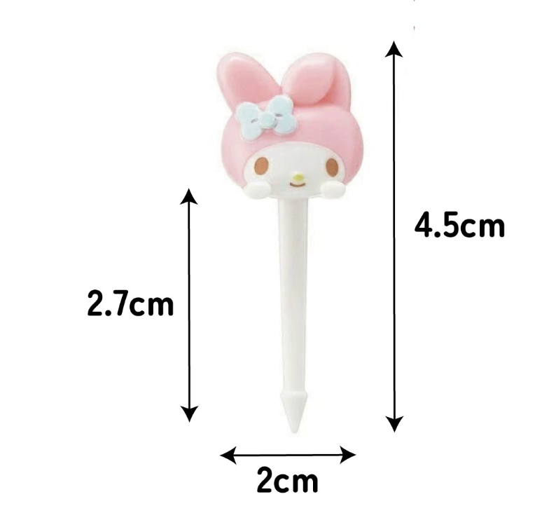 (Pre-Order) Skater Lunch Picks 4 pieces Character skewers cute bento box decoration children kids My Melody