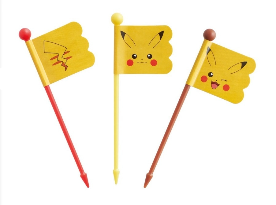 (Pre-Order) Skater Lunch Pick 9 Pieces 3 Patterns × 3 Pieces Set Bento Pick Lunch Pick Pokemon