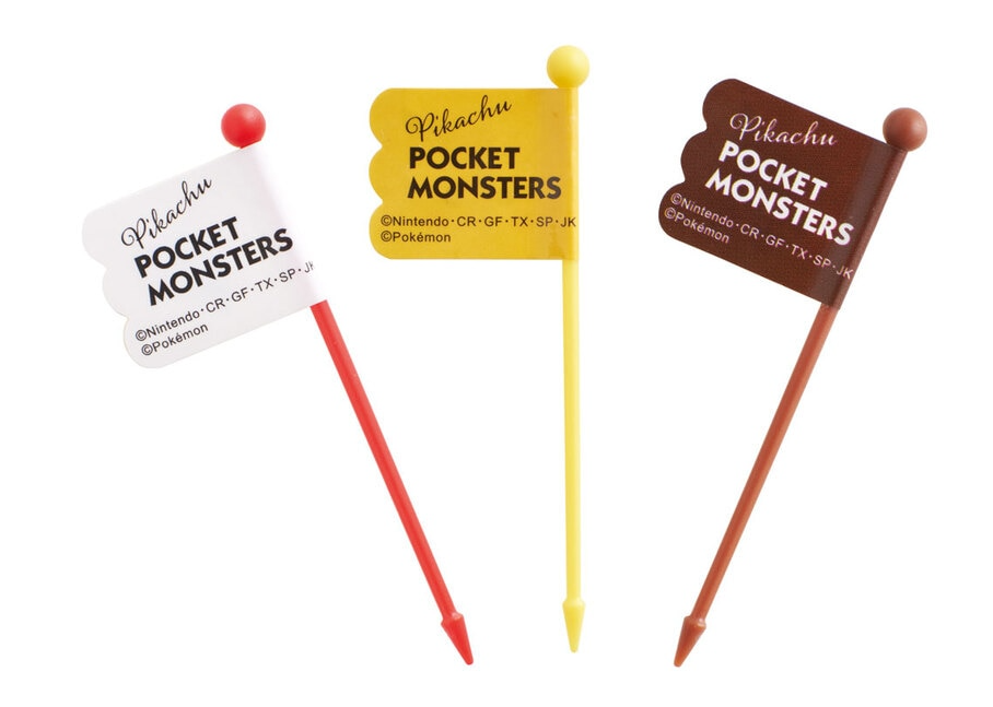 (Pre-Order) Skater Lunch Pick 9 Pieces 3 Patterns × 3 Pieces Set Bento Pick Lunch Pick Pokemon