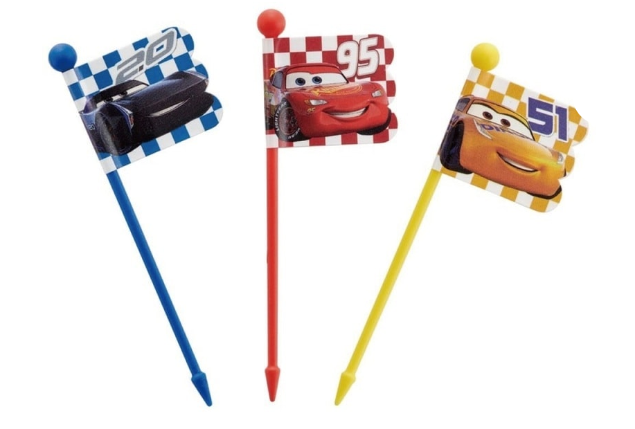 (Pre-Order) Skater Lunch Picks 9 pieces [3 patterns × 3 pieces