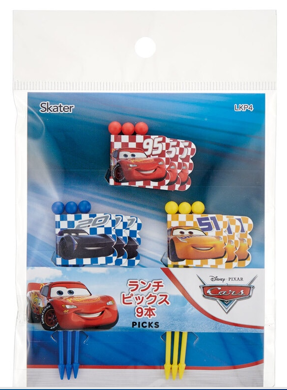 (Pre-Order) Skater Lunch Picks 9 pieces [3 patterns × 3 pieces