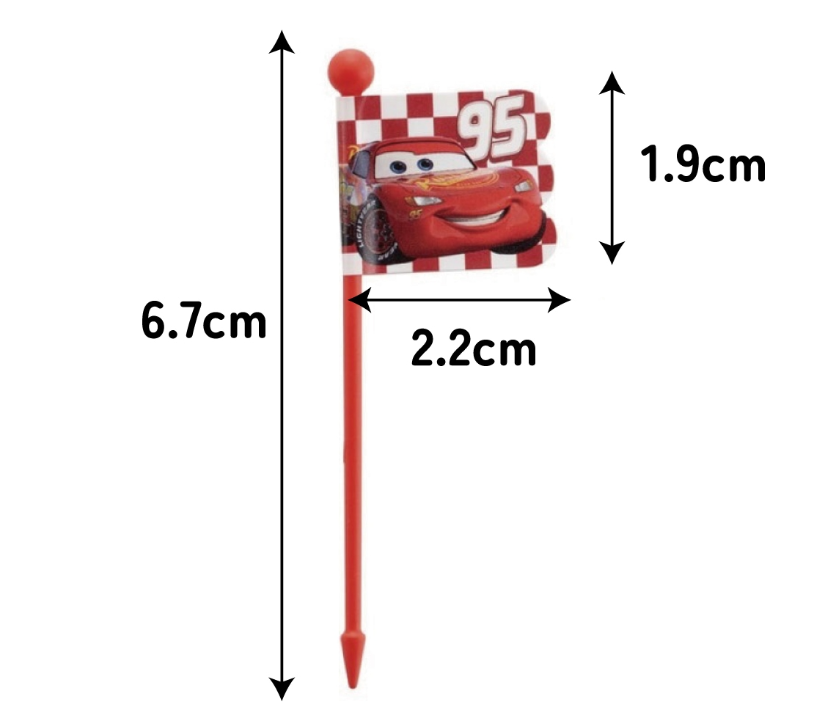 (Pre-Order) Skater Lunch Picks 9 pieces [3 patterns × 3 pieces