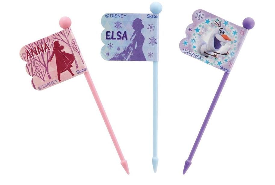 (Pre-Order) Skater Lunch Picks 9 pieces [3 patterns × 3 pieces Frozen
