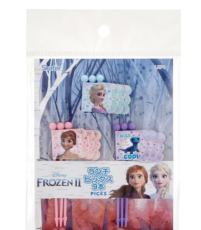 (Pre-Order) Skater Lunch Picks 9 pieces [3 patterns × 3 pieces Frozen