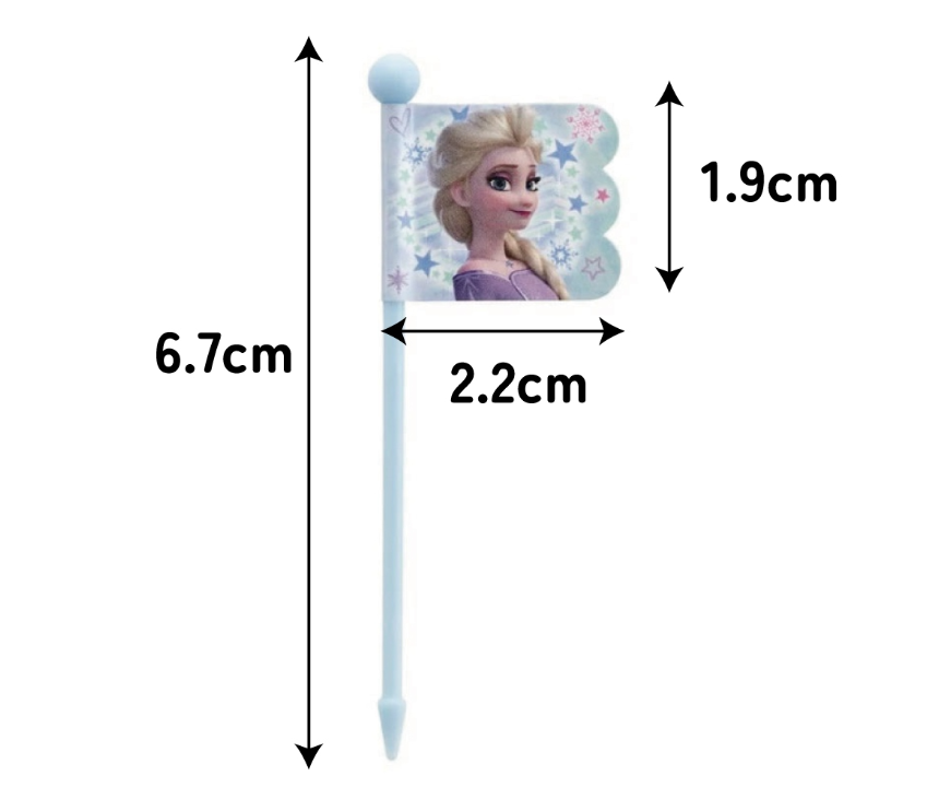 (Pre-Order) Skater Lunch Picks 9 pieces [3 patterns × 3 pieces Frozen