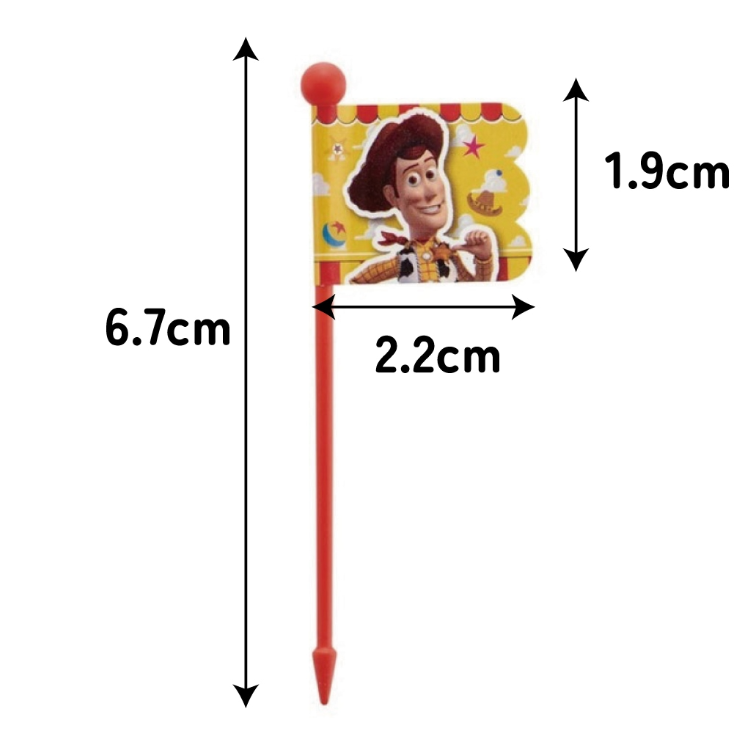 (Pre-Order)  Lunch Pick 9 pieces [3 patterns × 3 pieces] Toy Story